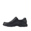 Mens Hush Puppies Sawyer 2 Black Leather Dress Formal Slip On Shoes