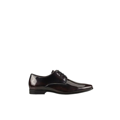 Mens Julius Marlow Jet Dark Burgundy Work Leather Lace Up Shoes