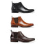 Mens Julius Marlow Kick Work Leather Brown Black Mocha Mens Slip On Shoes Boots