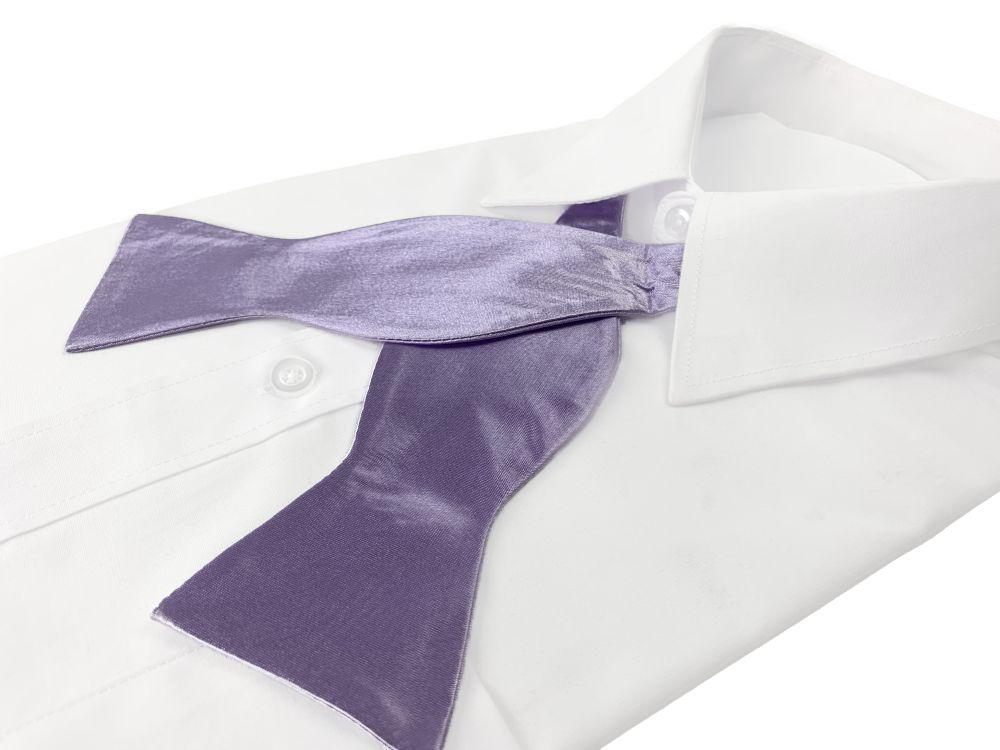 Mens Lavender Self Tie Bow Tie