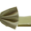 Mens Lemon Plain Coloured Checkered Bow Tie & Matching Pocket Square Set