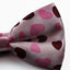 Mens Light Pink With Love Hearts Patterned Bow Tie