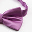 Mens Light Purple Plain Coloured Checkered Bow Tie