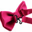Mens Matt Solid Plain Magenta Colour Bow Tie