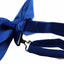 Mens Matt Solid Plain Royal Blue Colour Bow Tie