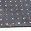 Mens Navy & Red Flower Silk Pocket Square