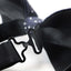 Mens Navy, Silver & Black Star Polka Dot Patterned Bow Tie
