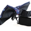 Mens Navy With Multicoloured Polka Dots Patterned Bow Tie