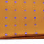 Mens Orange & Purple Small Polka Dot Silk Pocket Square
