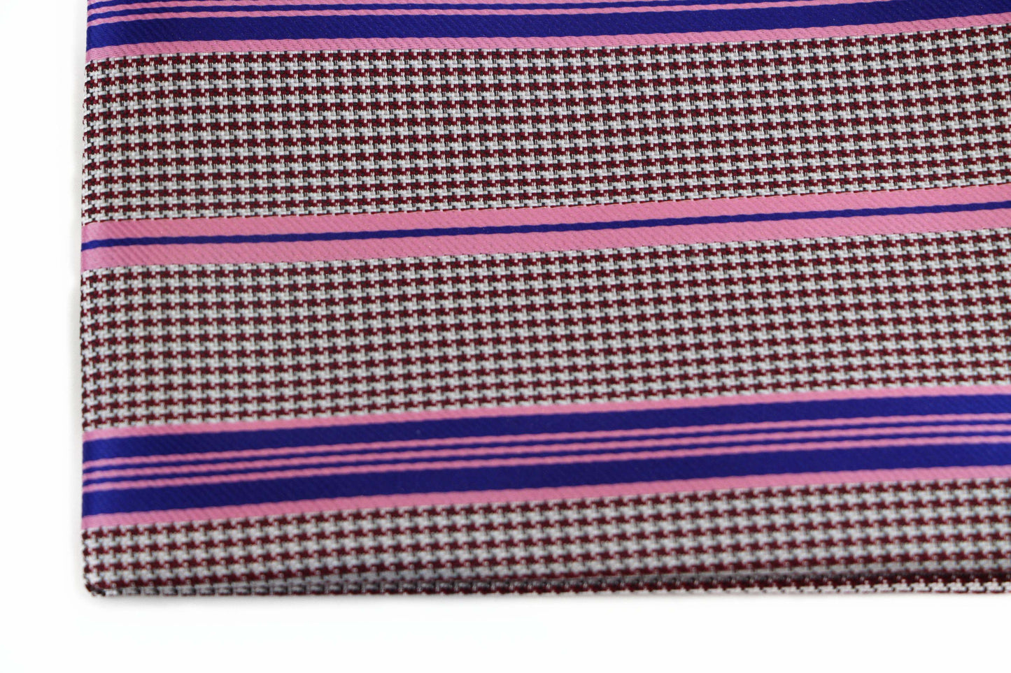 Mens Pink Purple & Red Silk Pocket Square