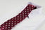 Mens Plum & Silver Polka Dot Patterned 8cm Neck Tie