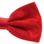 Mens Red Solid Plain Colour Bow Tie