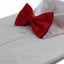 Mens Red Solid Plain Colour Bow Tie