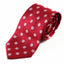 Mens Red & White Polka Dot Patterned 8cm Neck Tie