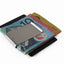 Mens Silver 3cms Wide Double Layer Solid Money Clip