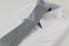 Mens Silver & Black Grid Patterned 8cm Neck Tie