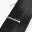 Mens Silver Two Dent Pattern Tie Clip Clasp