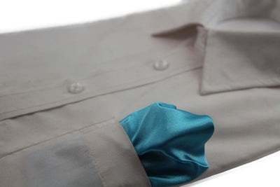 Mens Sky Blue Pocket Square