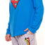 Mens Superman Pyjamas Pyjama Tracksuit Adult Super Man Sleep Set