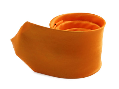 Mens Tangerine 8cm Plain Neck Tie