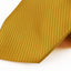 Mens Warm Yellow Striped 10cm Classic Neck Tie