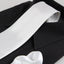 Mens White 8cm Neck Tie & Matching Pocket Square Set