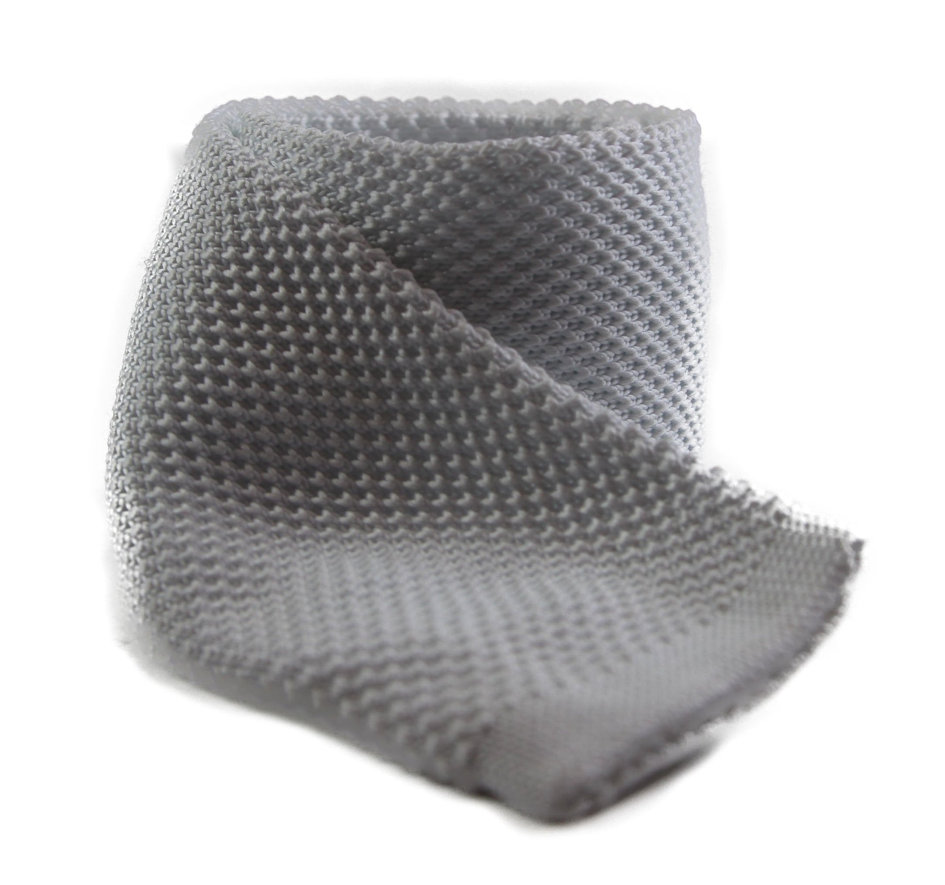 Mens White Knitted Neck Tie