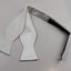 Mens White Self Tie Bow Tie