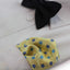 Mens Yellow & Blue Flower Silk Pocket Square