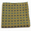 Mens Yellow & Blue Flower Silk Pocket Square