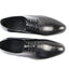 Mens Zasel Beau Black Leather Lace Up Shoes