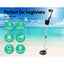 Metal Detector 180MM Deep Sensitive Water Resistant Treasure Hunter Gold Digger Black
