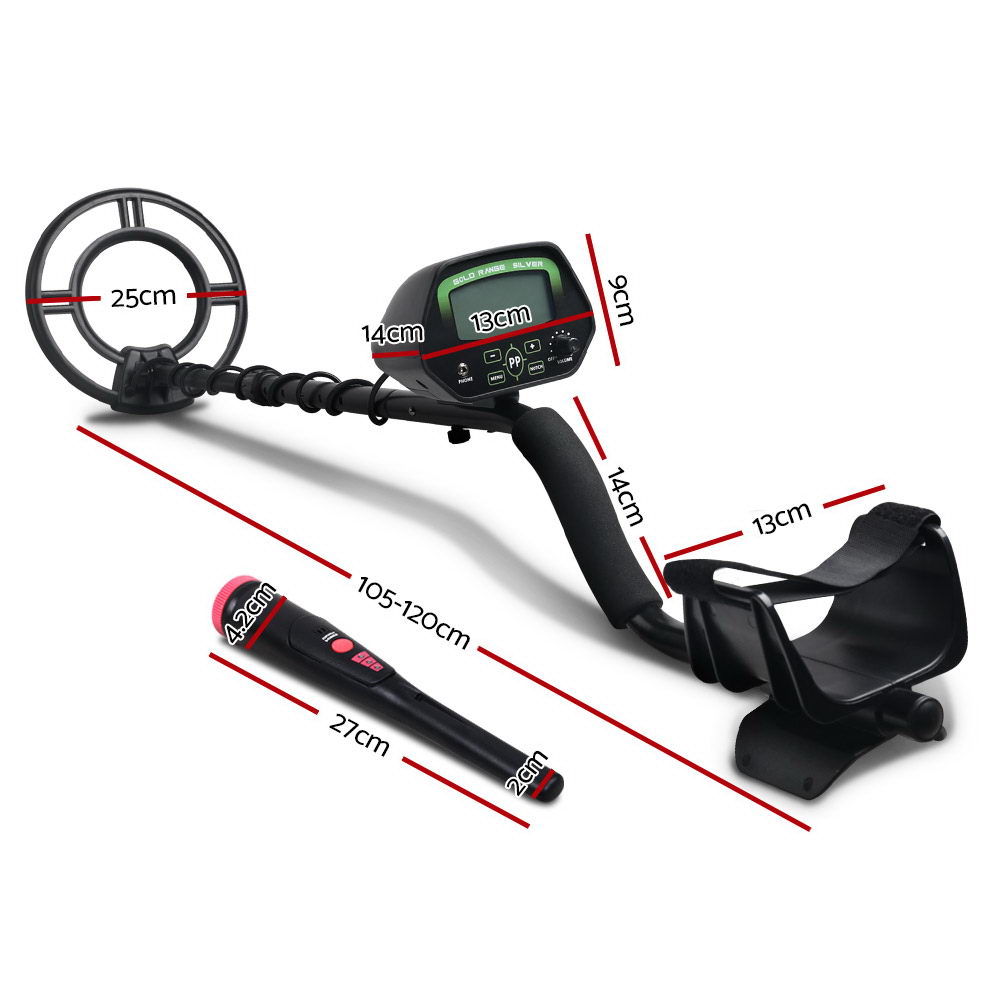 Metal Detector 220MM Deep Sensitive Water Resistant Pinpointer Treasure Hunter