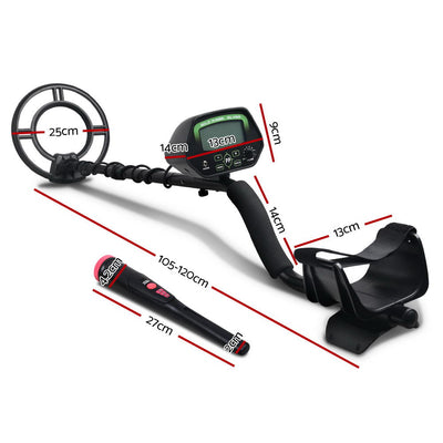 Metal Detector 220MM Deep Sensitive Water Resistant Pinpointer Treasure Hunter