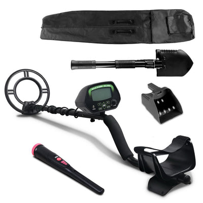 Metal Detector 220MM Deep Sensitive Water Resistant Pinpointer Treasure Hunter Shovel