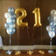 Milestone Birthday Foil Helium Party Deco Gold Silver 18 21 30 40 50 60 Small