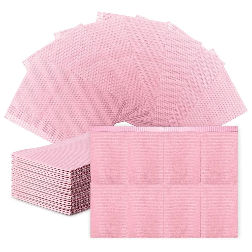 Miosh Disposable Sanitary Medical Dental Bibs Sheets - 125 Pack