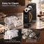 NORDA Slushie Machine 2.2L Frozen Drink Maker Ice Cream Maker Foldable Control Panel Black