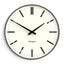 Newgate Radio City Wall Clock Bold Black Marker Dial - Matte Blizzard Grey