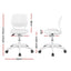 Artiss Ergonomic Office Chair Armless Study Chair Height Adjustable for Girls Boys Teens White