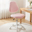 Artiss Armless Office Chair Ergonomic Soft Fleece Height Adjustable Vanity Desk Chair Pink