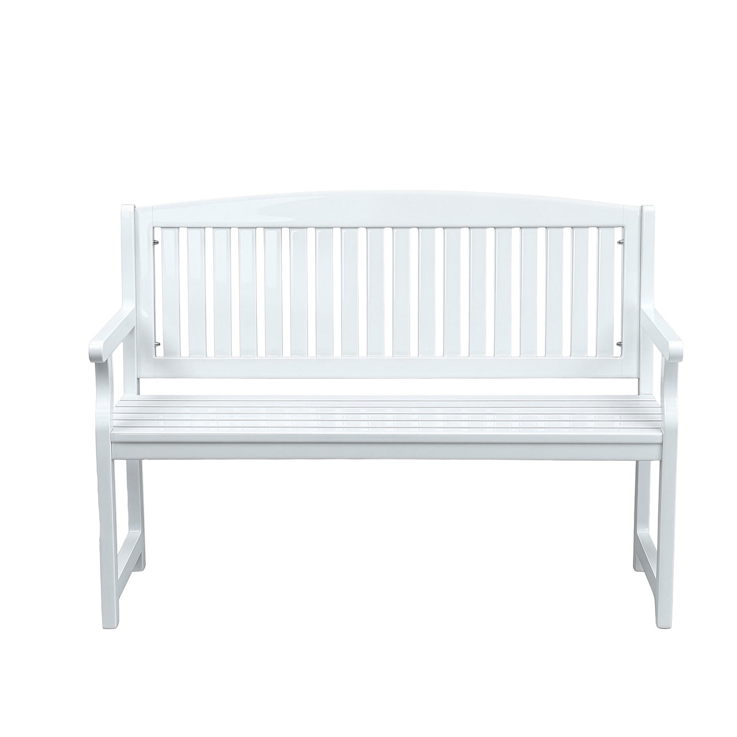 Gardeon Outdoor Garden Bench Wooden 2 Seater Lounge Chair Patio Furniture White