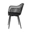 Gardeon 4PC Outdoor Dining Chairs PP Lounge Chair Patio Furniture Garden Black