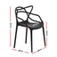 Gardeon 4PC Outdoor Dining Chairs PP Portable Stackable Chair Patio Furniture
