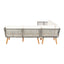 Gardeon 5-Seater Outdoor Sofa Set Wooden Lounge Setting Aluminum