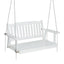 Gardeon Porch Swing Chair with Chain Garden Chair Outdoor Furniture Wooden White
