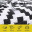 Gardeon Outdoor Rugs 120x180cm Large Carpet Reversible Area Mat PP Dual-Sided Patio Rug Cross