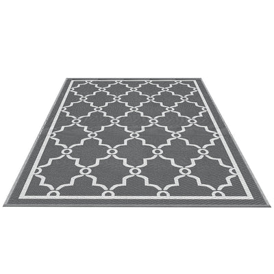 Gardeon Outdoor Rugs 152x244cm Large Carpet Reversible Area Mat PP Dual-Sided Patio Rug Maroc