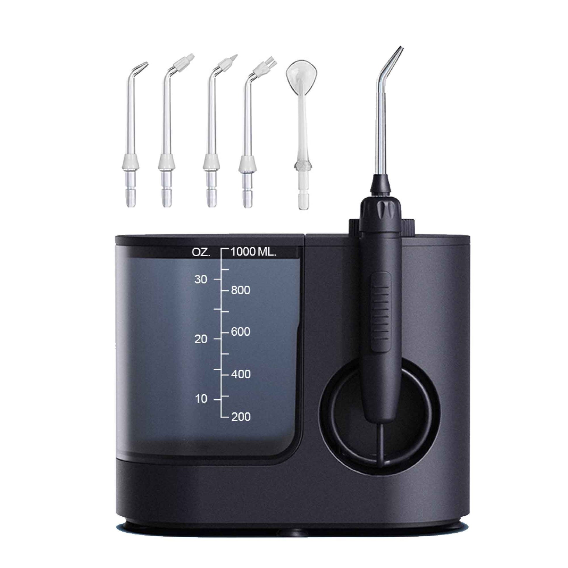 Orku 1000ml Water Flosser Electric Oral Irrigator - Adjustable Pressure Black