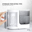 Orku 1000ml Water Flosser Electric Oral Irrigator - Stepless Pressure White